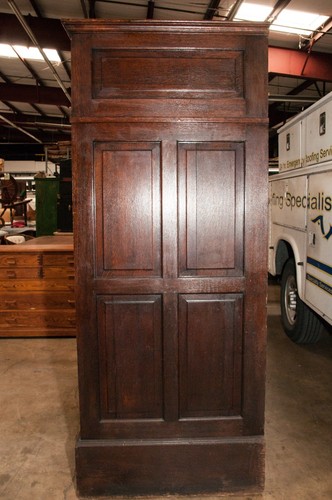 Antique Architect Oak Cabinet