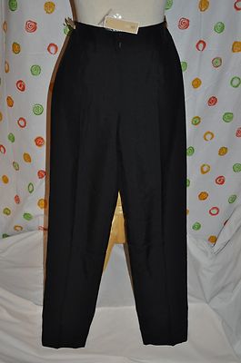 PER SE 2 per VESPA BLACK SILK crop PANTS slack NWT $235   FREE SHIPPING
