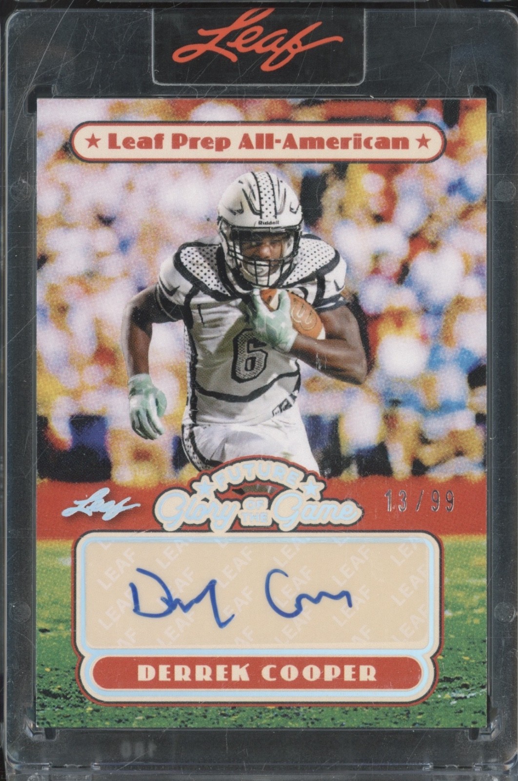 2025 Leaf Future Glory Of The Game Silver Derrek Cooper Auto RC Rookie 13/99
