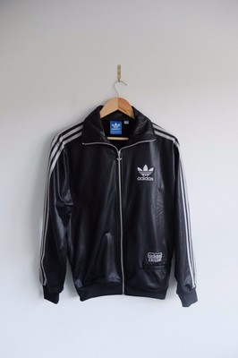 black and silver adidas tracksuit