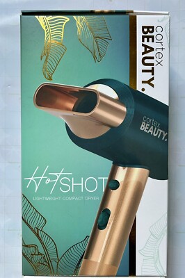 Cortex beauty hot shot lightweight compact (hair) dryer - Green and Gold (NEW)