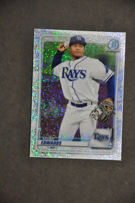 2020 Bowman Draft Xavier Edwards Chrome Sparkle Tampa Bay Rays
