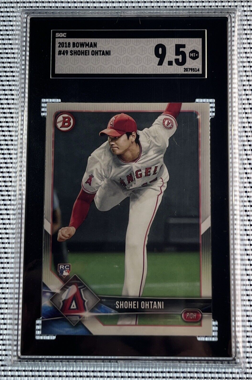 Shohei Ohtani RC ROOKIE CARD 2018 Bowman #49 SGC 9.5 Mint+ MLB