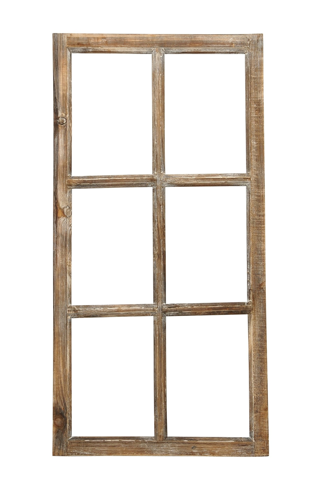 Deko-Fensterrahmen Holz- Rahmen Fenster-Attrappe Holz natur gewischt 