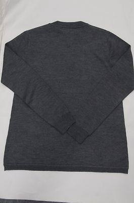 Pre-owned Pink Rose $1595 Lela Rose Grey Cashmere Feather Beads Hand Embroidered Sweater Xs S M In Gray