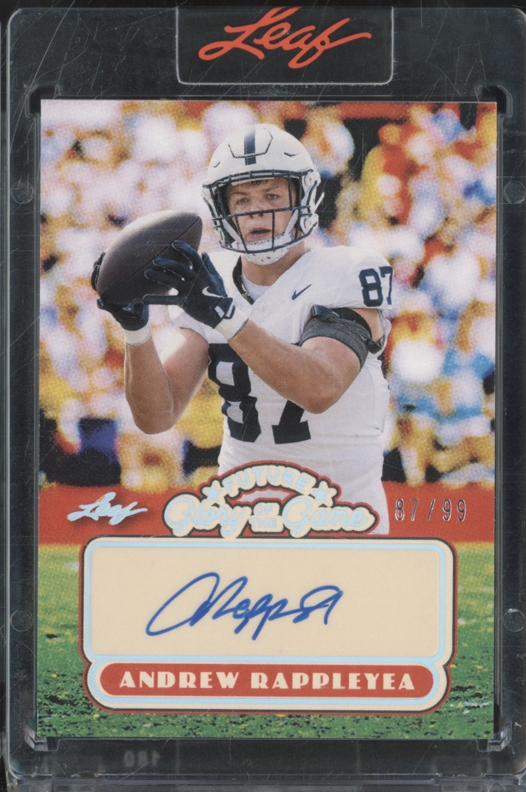 2025 Leaf Future Glory Of The Game Silver Andrew Rappleyea Auto RC Rookie 87/99