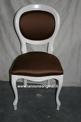 SEDIA CLASSICA  LACCATO BIANCO  SOGGIORNO VARI COLORI E VARIE STOFFE