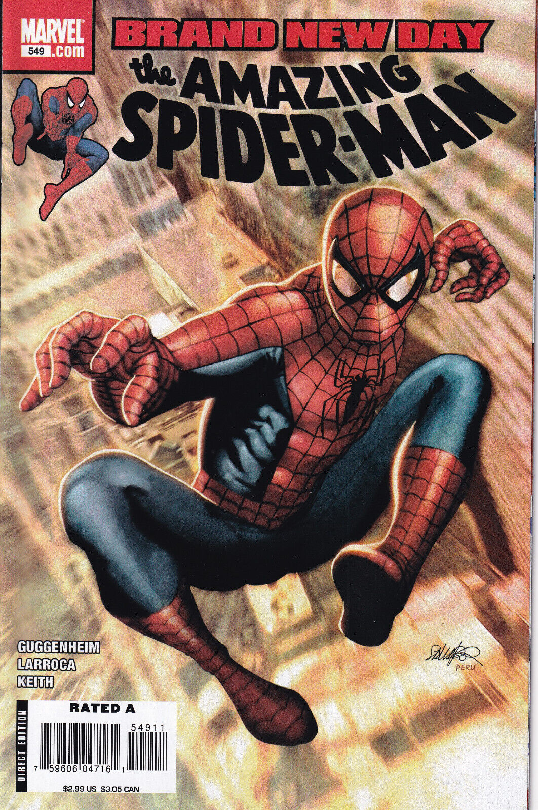THE AMAZING SPIDER-MAN Vol. 1 #549 March 2008 MARVEL Comics THE AMAZING SPIDER-MAN Vol. 1 #549 March 2008 MARVEL Comics