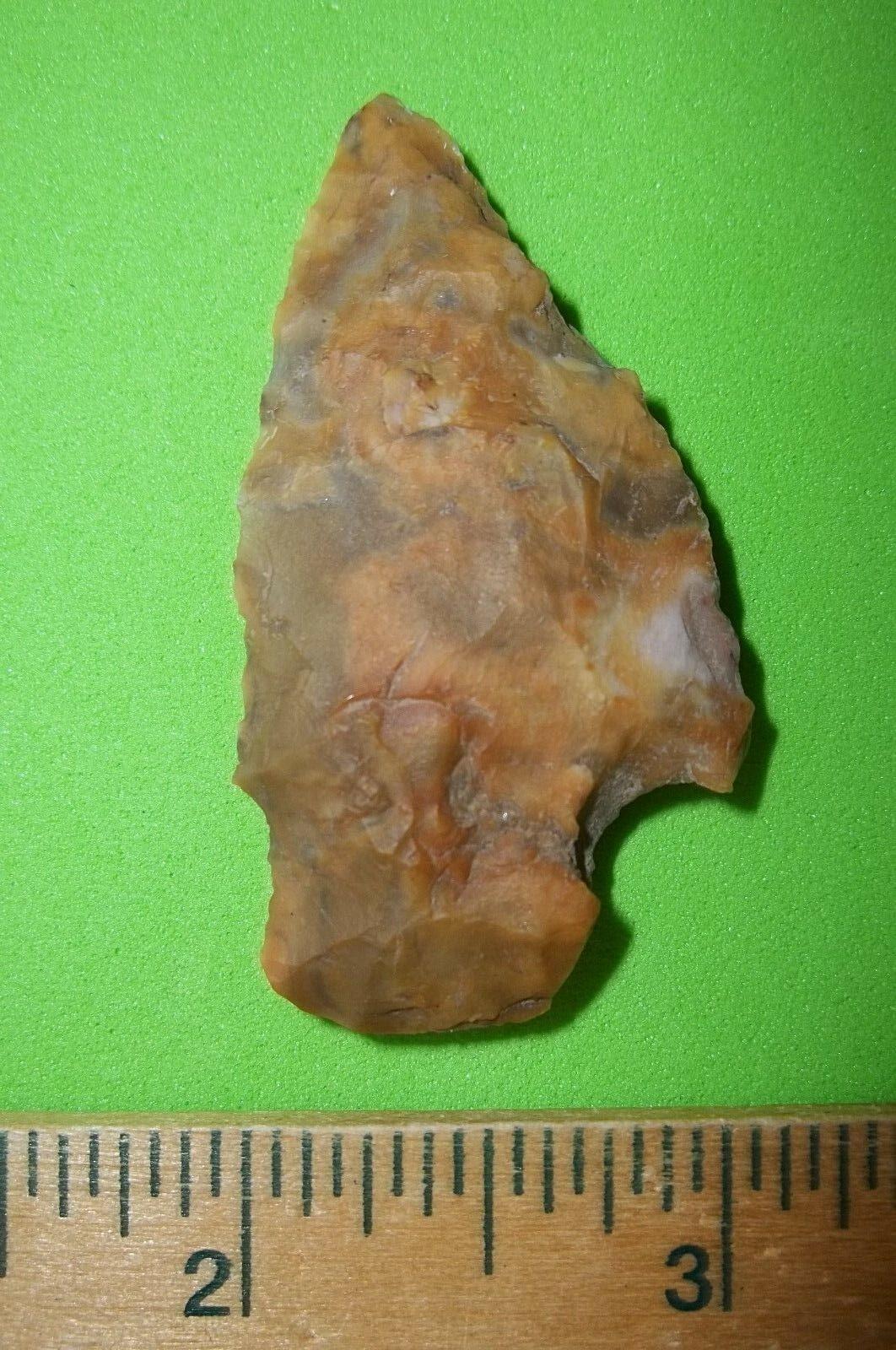 Authentic indian artifact,  Oklahoma Arrowhead, Pipe creek knife.  F-39