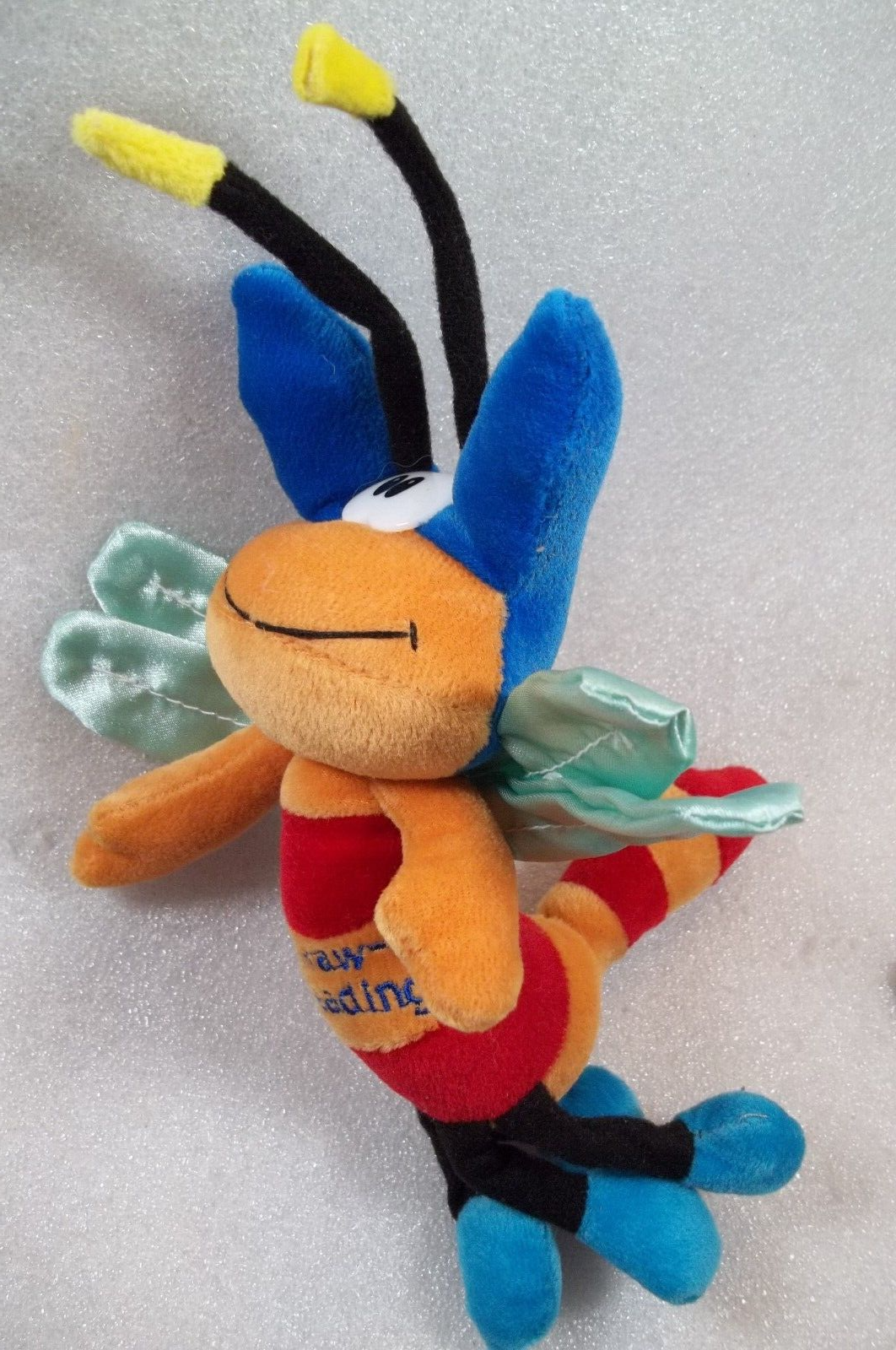 McGraw Hill Reading Lightning Bug Insect Plush Stuffed Animal Multi-colored 7