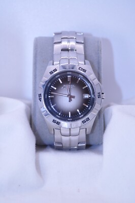 Fossil AM-3997 Dive style watch, 40mm case, Stainless Steel Band, working