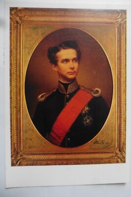 CP moderne Tableau Roi Louis II de Bavière en 1864 König Ludwig II von Bayern