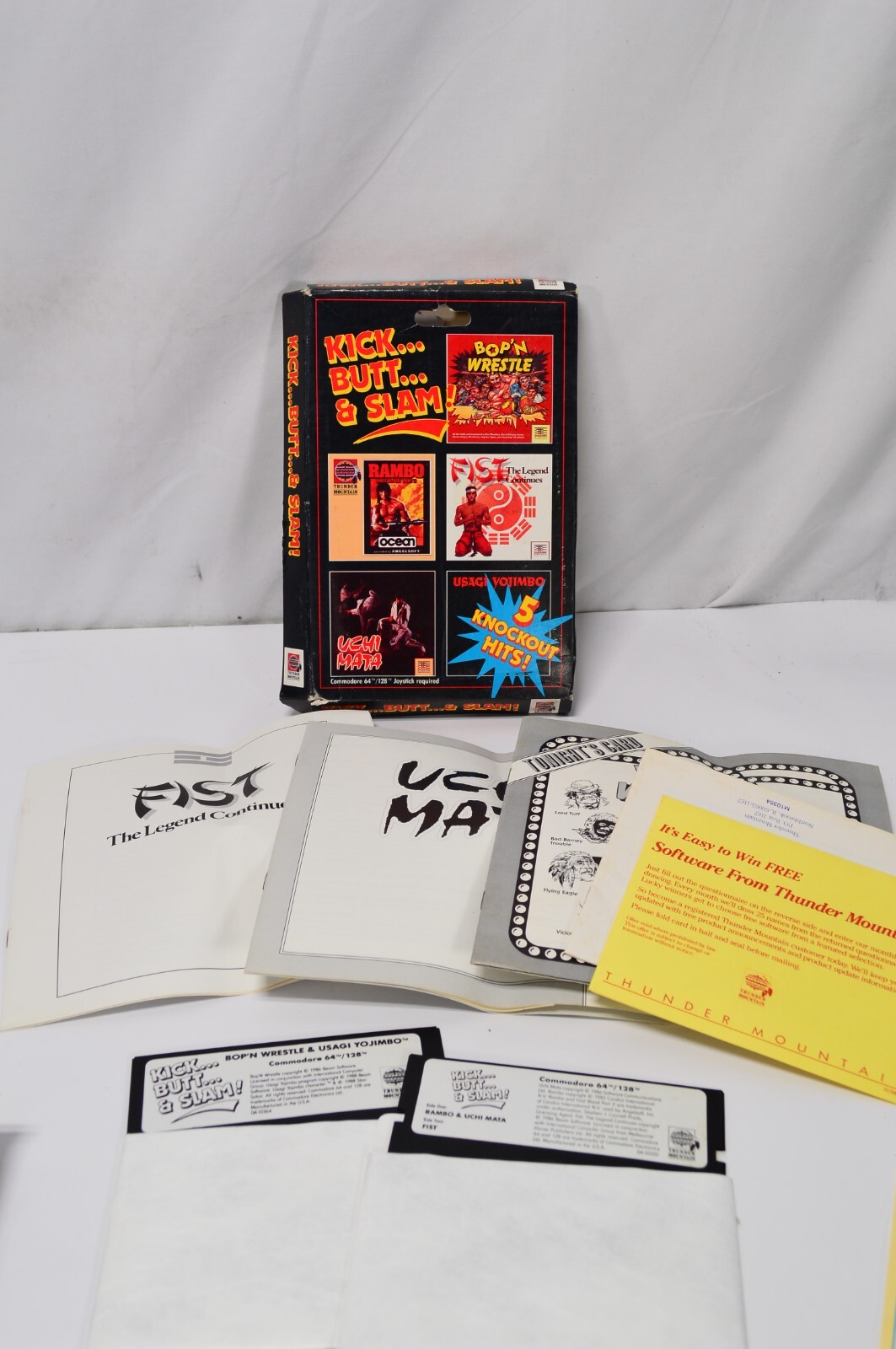 Group Kick Fight APR14 CD DVD コリオシーMOSSA Kick Butt & Slam Commodore 64 Computer Game Rambo Fist Bop'n