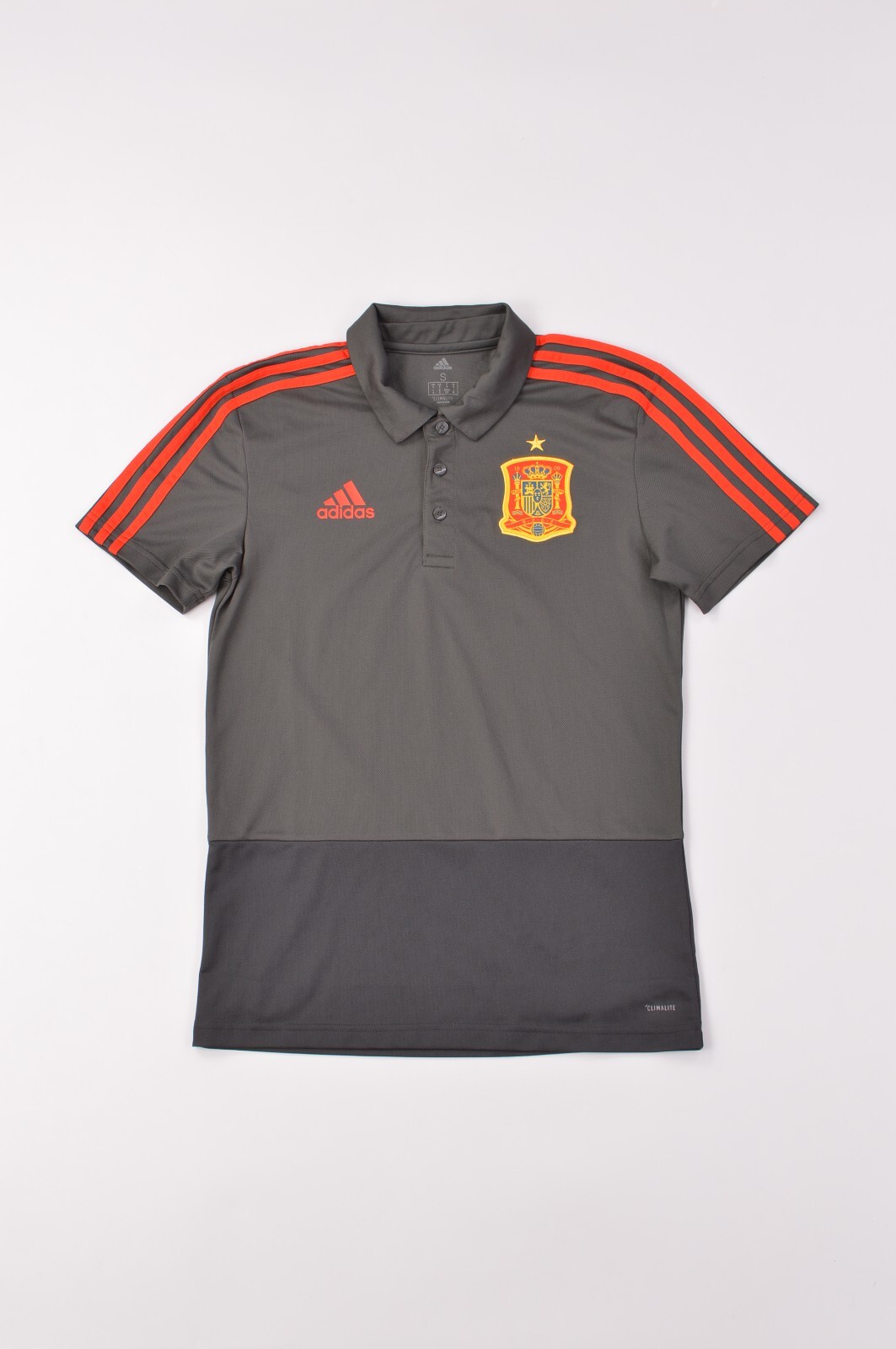 Adidas Spain 2018 Polo Shirt Jersey Dgh Solid Grey/Night