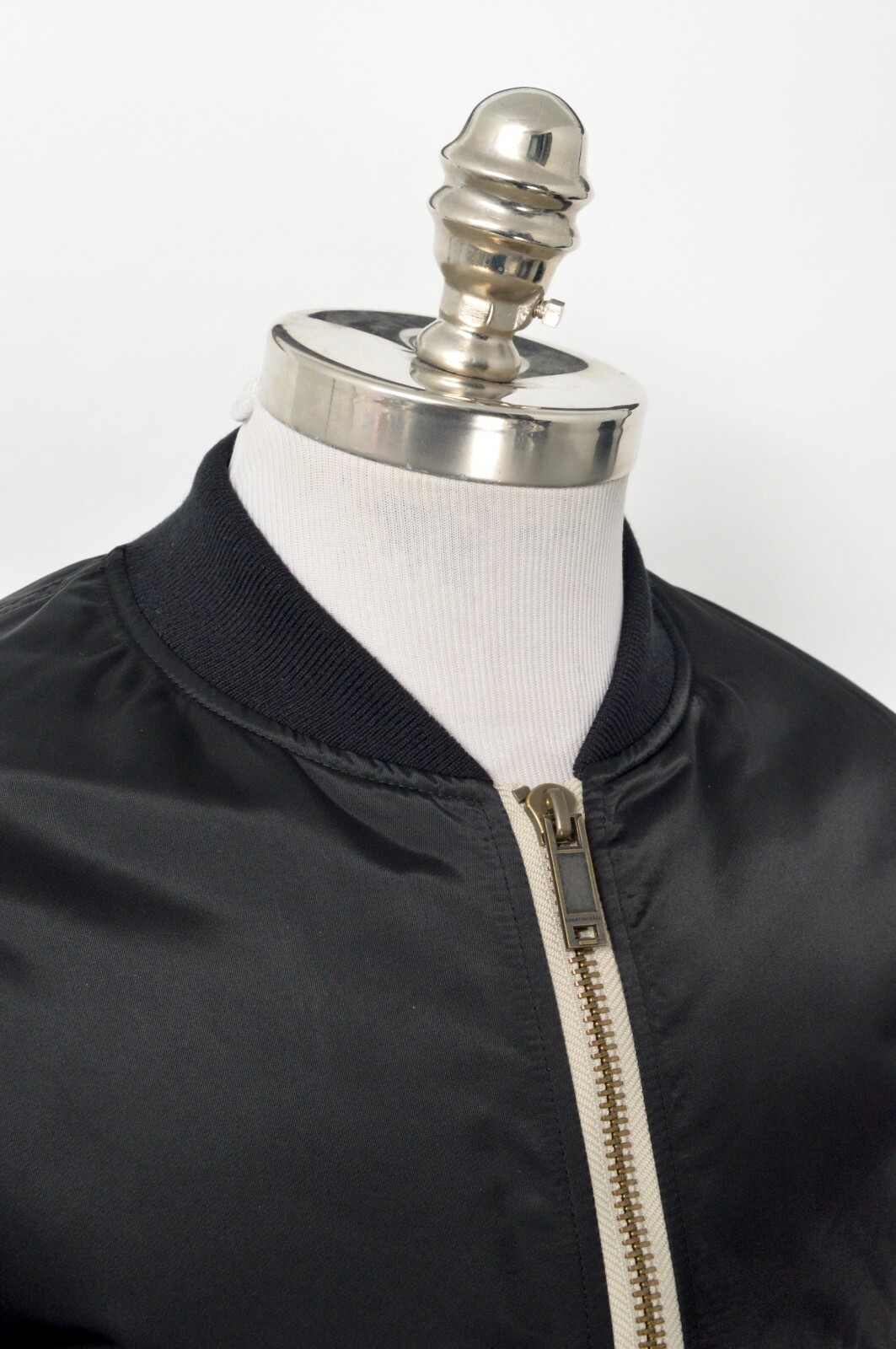 NWT CHRISTIAN DADA Embroidered Rose Logo Black Bomber Jacket