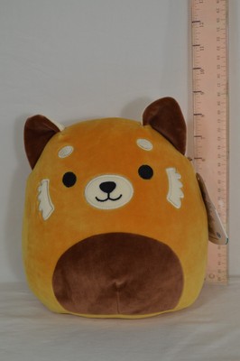 Squishmallow Seth Red Panda 7.5'' Brown Tan Plush Kellytoy Plush BT2