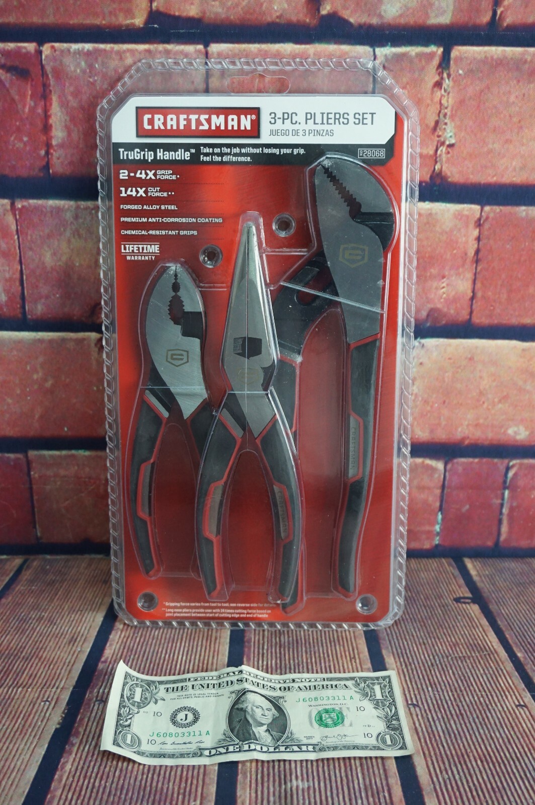 NEW Craftsman TRUEGRIP Pliers Set 3pc 4X Grip Force & 14X Cut Force FREE SHIP