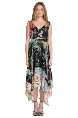 Pre-owned Johnny Was Meru Dress In Multi - Size Xl In Pattern