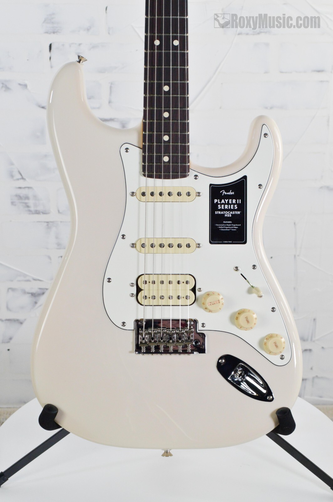 Fender PlayerⅡ Stratocaster White Bronde Fender Player II Stratocaster Chambered Ash Body Rosewood