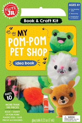 My Pom-Pom Pet Craft Kit , Green Medium