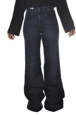 Pre-owned Jacob Cohen Woman Jeans A Zampa Denim 13912 In Blue