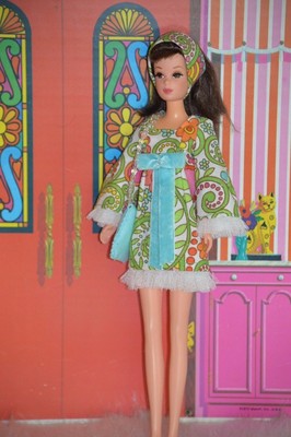 Handmade OOAK Seasons in the Sun Outfit for Vintage Francie Barbie Doll