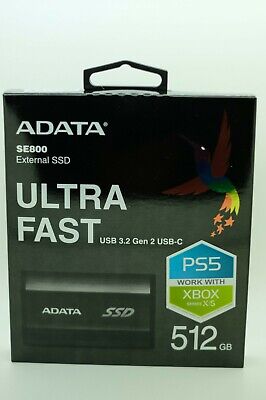 ADATA SE800 512GB USB 3.2 Gen 2 Type-C External Solid State Drive  XBOX/PS4 NEW