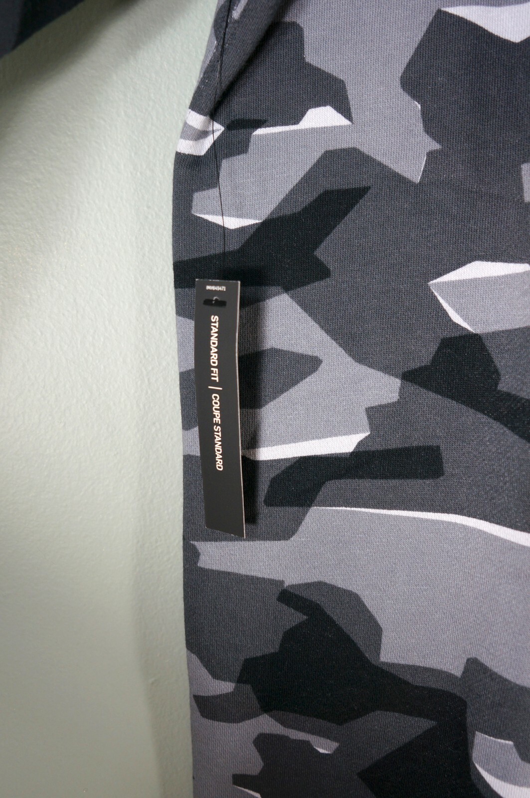 New Nike Sportswear Club Camouflage Camo Crew Sweatshirt Men's Sz L AJ2107-065