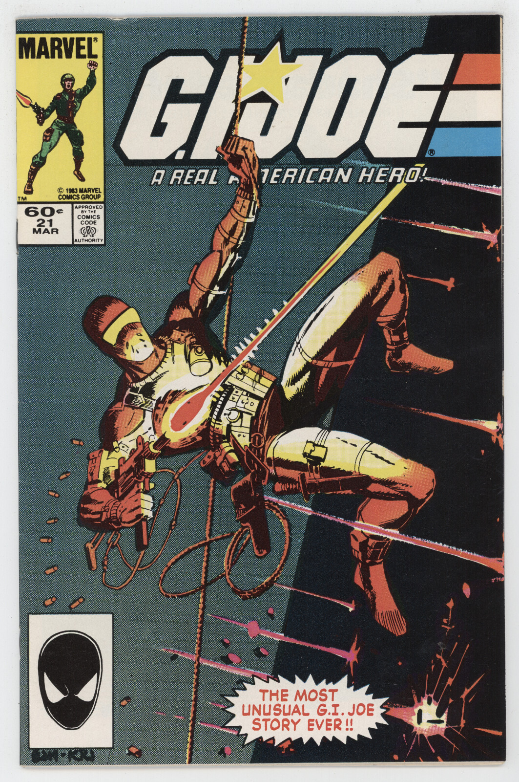 GI Joe A Real American Hero 21 Marvel 1984 VF 3rd Print