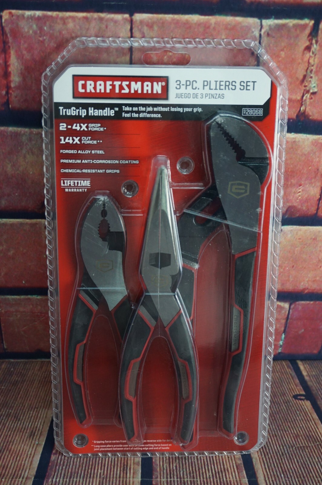 NEW Craftsman TRUEGRIP Pliers Set 3pc 4X Grip Force & 14X Cut Force FREE SHIP