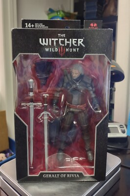 McFarlane Toys The Witcher 3: Wild Hunt GERALT OF RIVIA Action Figure Box Damage