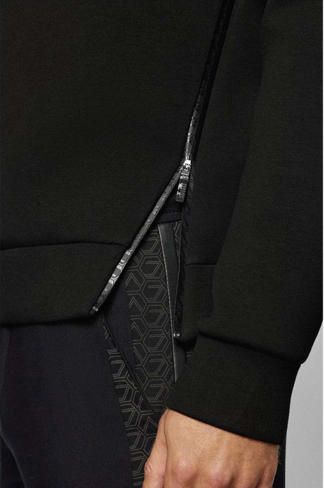 Pre-owned Hugo Boss X Ajbxng Joshua Sweater Sweatshirt Jumper Sweat Jacket Pullover In Black