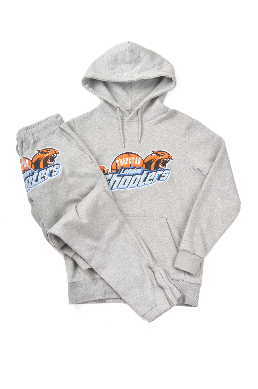 TRAPSTAR グレー パーカーとパンツセット Sサイズ Trapstar London 2024SS HOODED TRACKSUIT セットアップ