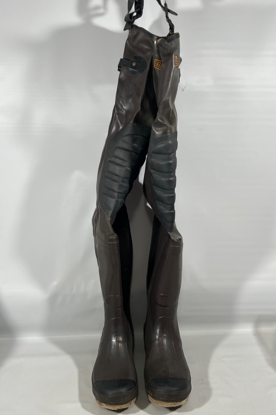 Vtg Flo-lite Steel Shank Hip Boots Men's 12 Style D501-F Vtg Flo-lite Steel Shank Hip Boots Men's 12 Style D501-F