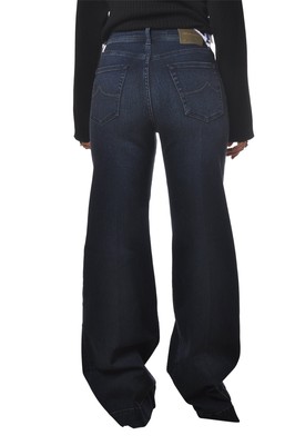 Pre-owned Jacob Cohen Woman Jeans A Zampa Denim 13912 In Blue