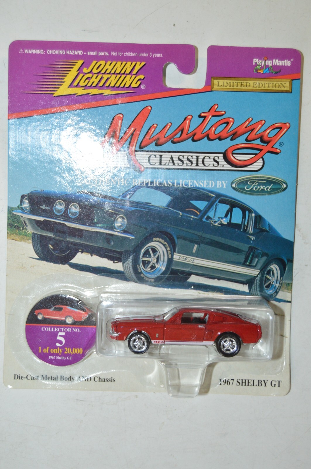 Johnny Lightning Mustang Classics 1967 Ford Shelby GT Red 1