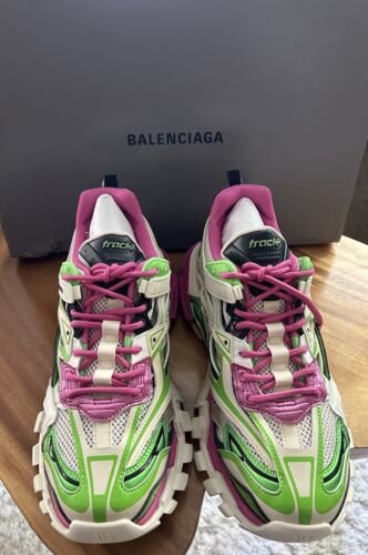 New Balenciaga White and Green Track.2 Sneakers- Mens Size New Balenciaga White and Green Track.2 Sneakers- Mens Size