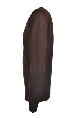 Pre-owned Daniele Fiesoli Man Maglia Girocollo Brown 16141 In Marrone