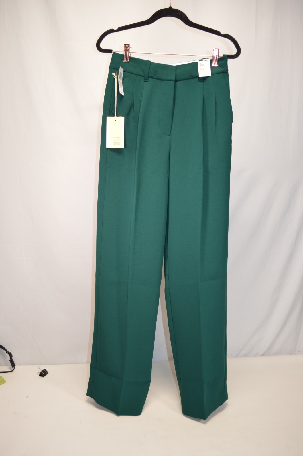 【SCENERITY】Aura one-tuck cotton brushed wide pants Washed Cotton Wide-Leg Trouser in Pants & Shorts | Vince