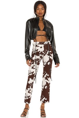 NWT Miaou Lou Pants in Cow Motif Size XS, AUS 6