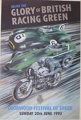 Goodwood Festival of Speed 1993 poster signed by Peter Hearsey