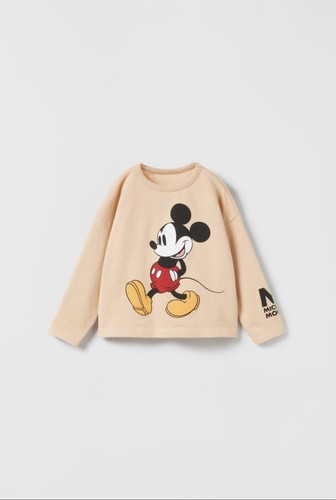 Disney - ★ZARA×Disney Mickey★ザラ ミッキー トレーナー&amp;スパッツ 黒 Disney - ☆ZARA×Disney Mickey☆ザラ ミッキー トレーナー