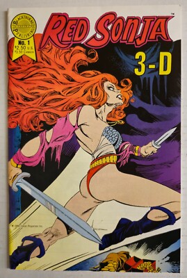 Red Sonja 3-D Comic Blackthorne 3-D w/3D glasses! Robert E Howard