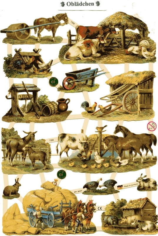 # Glanzbilder  # Ef 7358, Bauernhoftiere, Tiere, WunderschÃ¶N