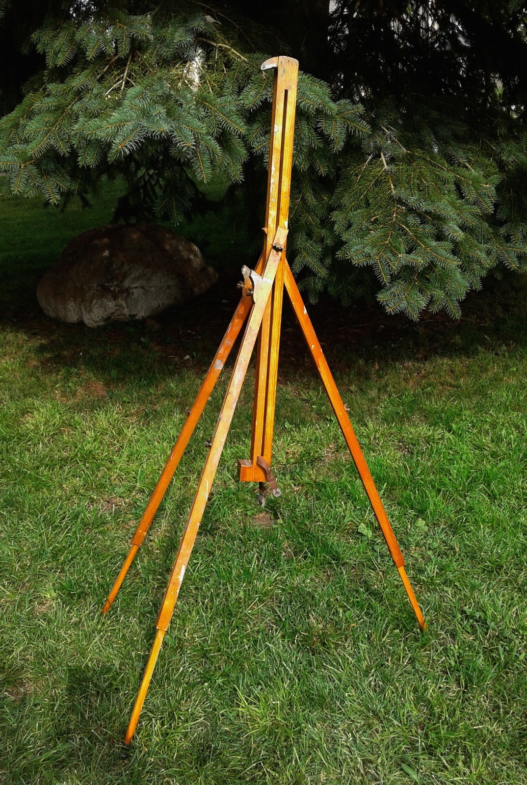 Vintage BECKER'S Made in SWEDEN Wood Artist Painters Folding Tripot Art Easel