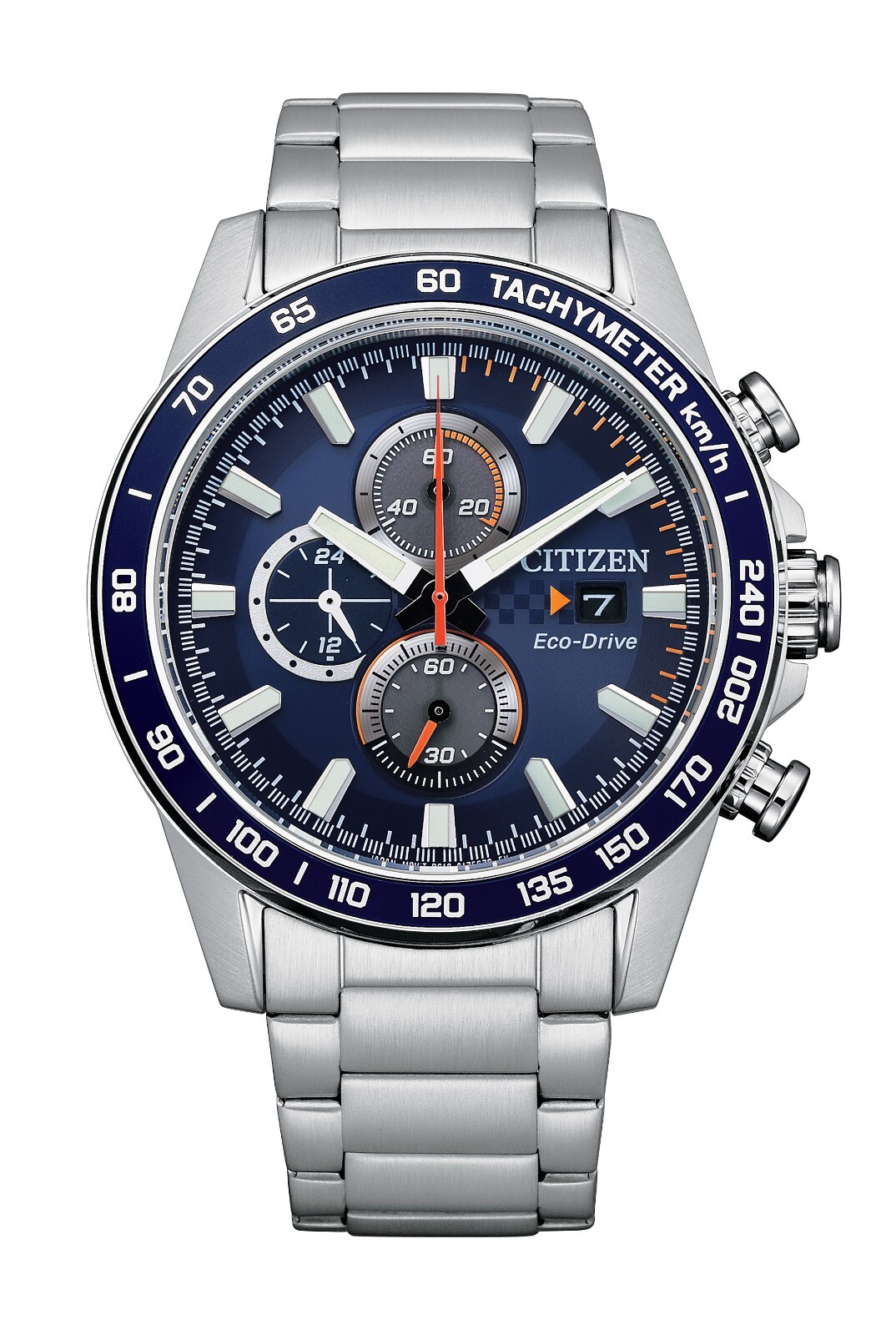 Citizen Men's Sport Casual Chronograph Eco-Drive Silver