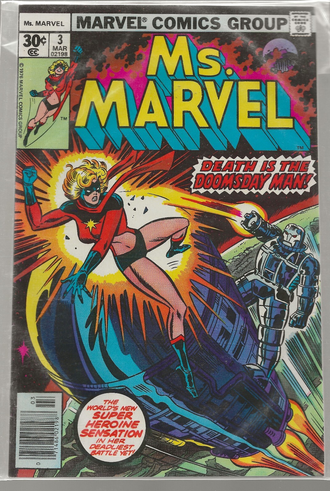 Ms Marvel # 3 and # 4, 1977, Marvel Comics, 8.0-8.5 | eBay