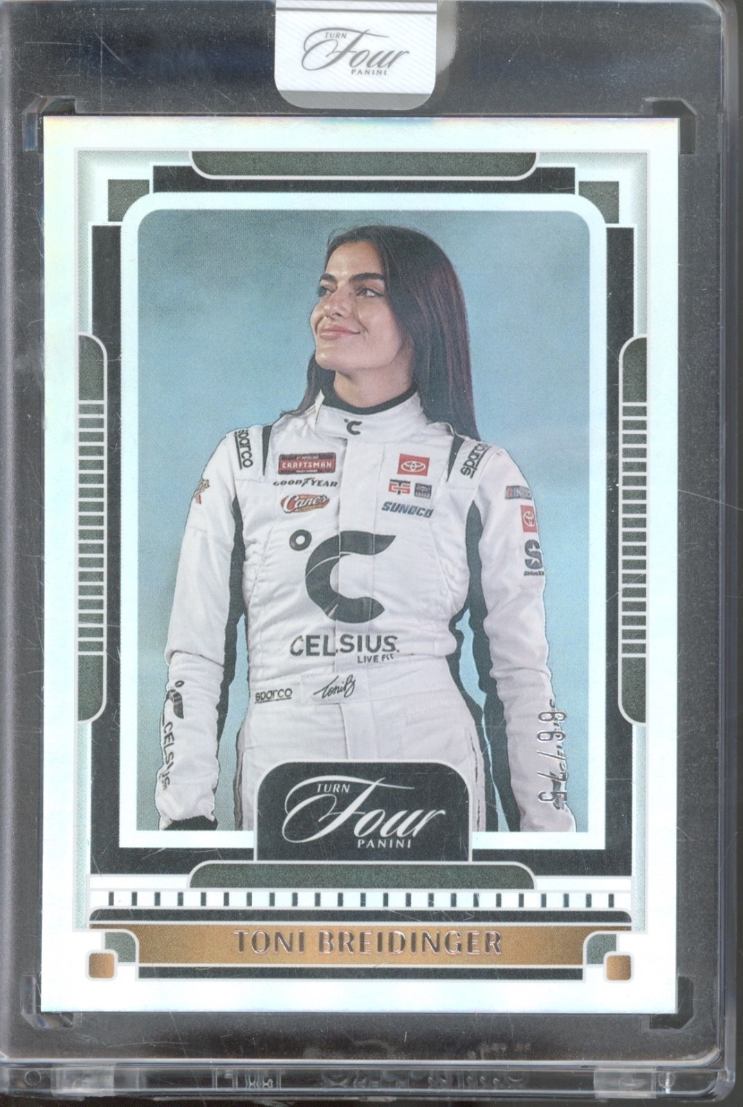 2025 Panini Turn Four Racing Silver #18 Toni Breidinger 66/75