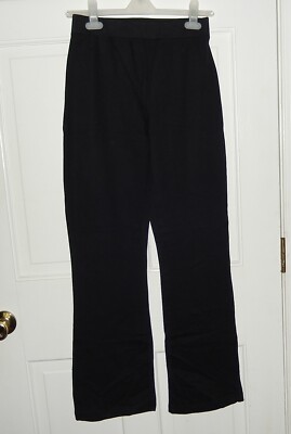 La Redoute Yoga Boot Cut Leg Sexy Stretch Legging Black Slack Pant size 6/8 NIP