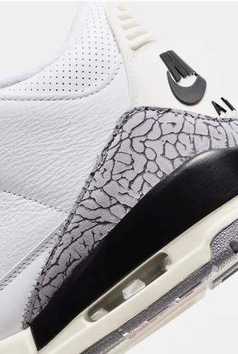 JORDAN ?SIZE 15 AIR JORDAN 3 RETRO WHITE CEMENT REIMAGINED DN3701-100? SHIPS TODAY